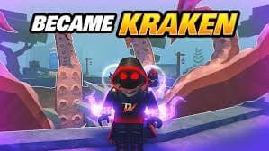 Became Kraken - Roblox Abyss race transformation showing a player character with Kraken powers